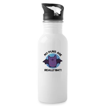 My S Are Really Bat Cute Animal - 20 oz Water Bottle - white - Right