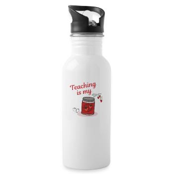 teaching is my - 20 oz Water Bottle - white - Right