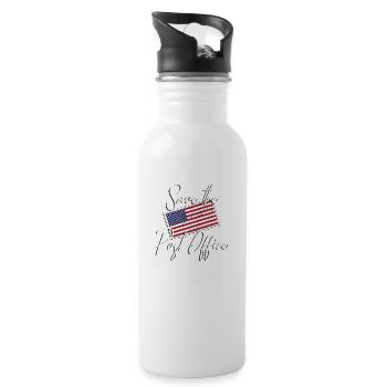 Save The Post Office Us Flag Distressed - 20 oz Water Bottle - white - Right