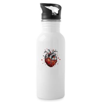 anatomic love - 20 oz Water Bottle - white - Right