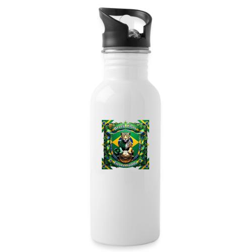 Brazil Jaguar Glory T-Shirt, Flag Pride Badge Gift - 20 oz Water Bottle
