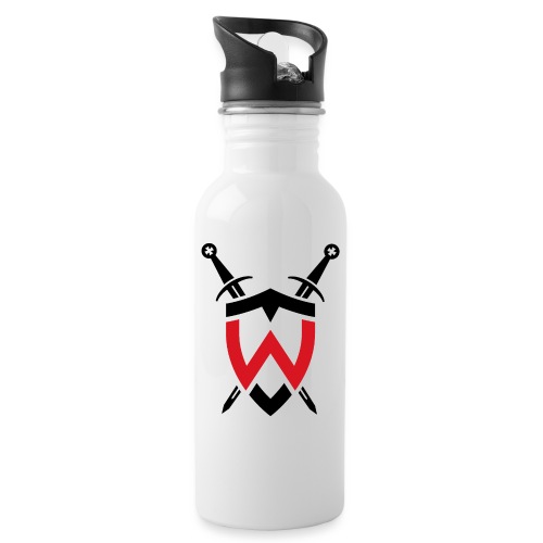 Red Warrior Shield 2 Sided - 20 oz Water Bottle