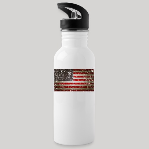 US Flag distressed - Water Bottle