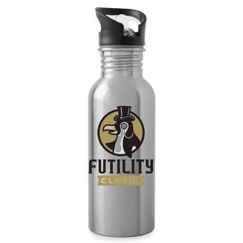 Futility Closet Logo - Color - Water Bottle