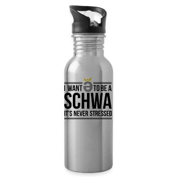 schwa - 20 oz Water Bottle - silver - Right
