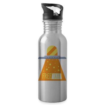 free taxi T-Shirts. - 20 oz Water Bottle - silver - Right