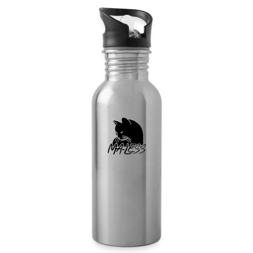 Ma-less Black & White Logo - 20 oz Water Bottle