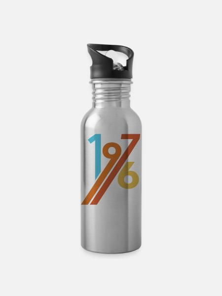1976 - 20 oz Water Bottle - silver