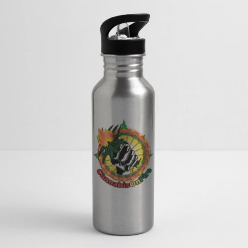 Wacky 420 Keep It Lit Time Weed Marijuana Design - 20 oz Water Bottle