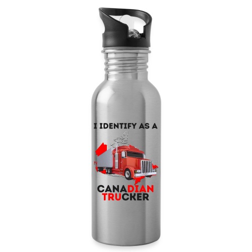 I Identify As A Canadian Trucker Freedom Convoy 22 - Water Bottle