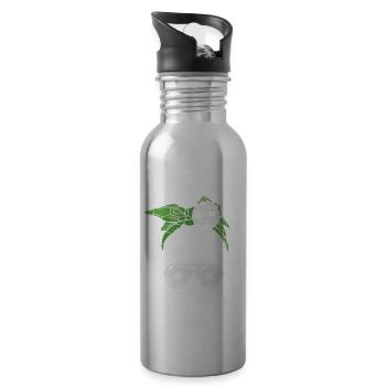 Soccer Mom Ball Sport Soccer Mother - 20 oz Water Bottle - silver - Right