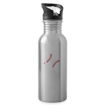 My Boys Baseball Team Sports - 20 oz Water Bottle - silver - Right