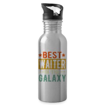 Best Waiter Ever Waiter Gift - 20 oz Water Bottle - silver - Right