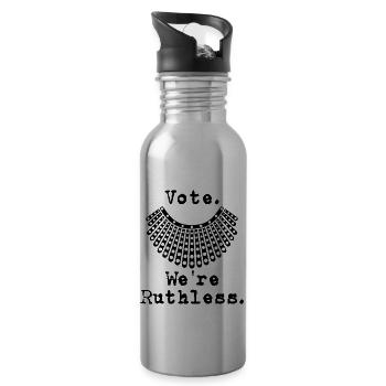 Vote we re ruthless - 20 oz Water Bottle - silver - Right