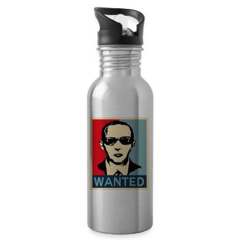 d b cooper wanted vintage - 20 oz Water Bottle - silver - Right