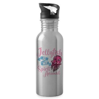 Jellyfish Jelly Fish Tank Sea Jellies Aquarium - 20 oz Water Bottle - silver - Right