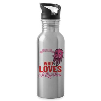 Jellyfish Jelly Fish Tank Sea Jellies Aquarium - 20 oz Water Bottle - silver - Right