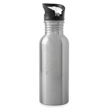 man over boeard maneuver, sailor, sailing - 20 oz Water Bottle - silver - Right