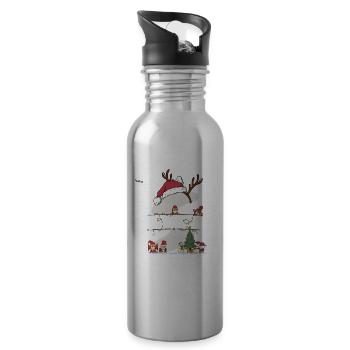 Sydney Christmas - Sydney Name funny Xmas - 20 oz Water Bottle - silver - Right