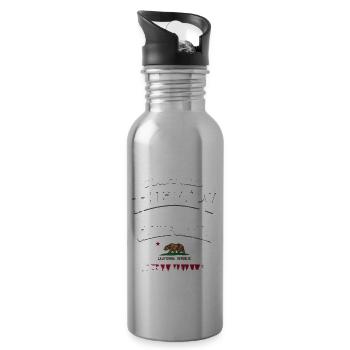 California - 20 oz Water Bottle - silver - Right