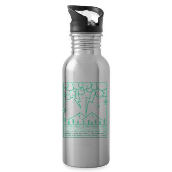 Flash icon - 20 oz Water Bottle - silver - Right