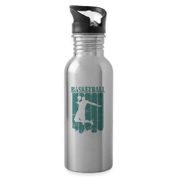 Basketball Ball Sports America Team Sports - 20 oz Water Bottle - silver - Right