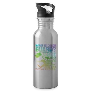 What Is Color Guard - 20 oz Water Bottle - silver - Right