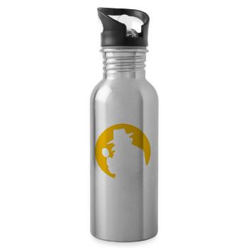 Police Investigator Private Detective - 20 oz Water Bottle - silver - Right