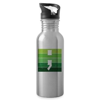 It's Ok To Not Be Ok Mental Health - 20 oz Water Bottle - silver - Right