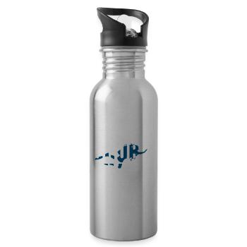 Scuba Diving Gift Underwater Lover Scuba Diver - 20 oz Water Bottle - silver - Right