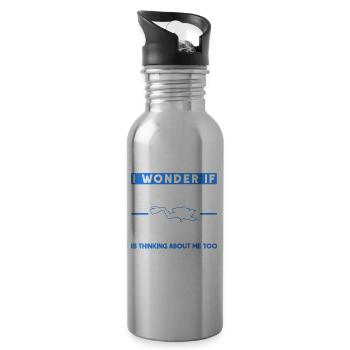 Scuba Diving Gift Underwater Lover Scuba Diver - 20 oz Water Bottle - silver - Right