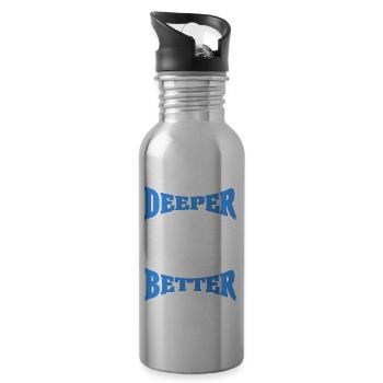 Scuba Diving Gift Underwater Lover Scuba Diver - 20 oz Water Bottle - silver - Right