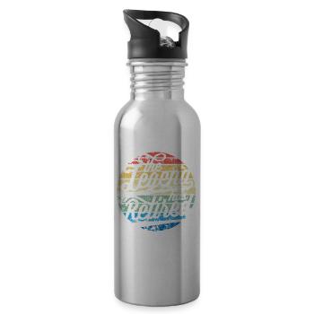 Retired Funny Retirement The Legend Has Retired - 20 oz Water Bottle - silver - Right