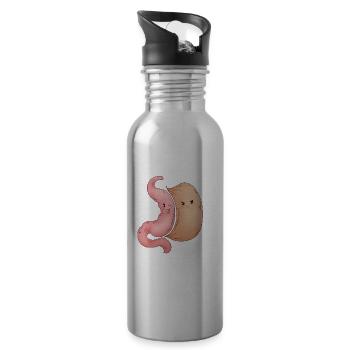Gastric Sleeve Gastric Sleeve Surgery Gastrectomy - 20 oz Water Bottle - silver - Right