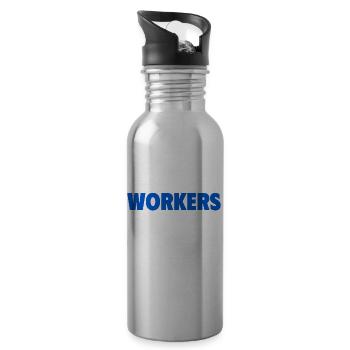 Postal Worker, Post Man - 20 oz Water Bottle - silver - Right