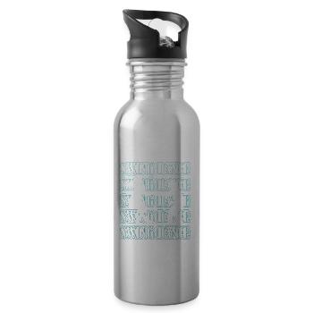 Boogie Woogie Retro Music Swing Dancing - 20 oz Water Bottle - silver - Right
