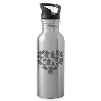 rat - 20 oz Water Bottle - silver - Right