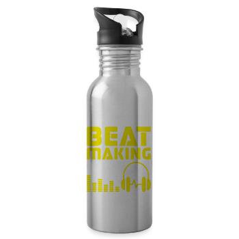 This Is My Beat Making Shirt Music Producer - 20 oz Water Bottle - silver - Right