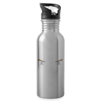 Astronomer Gift Astrology Telescope Astronomy - 20 oz Water Bottle - silver - Right