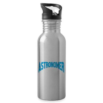 Astronomer Gift Astrology Telescope Astronomy - 20 oz Water Bottle - silver - Right
