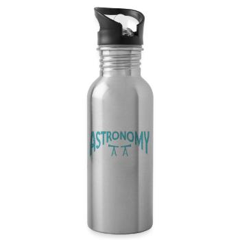 Astronomer Gift Astrology Telescope Astronomy - 20 oz Water Bottle - silver - Right