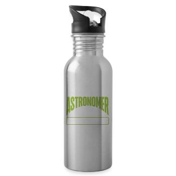 Astronomer Gift Astrology Telescope Astronomy - 20 oz Water Bottle - silver - Right