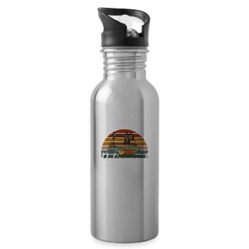 Yes I Do Have A Retirement Plan I Plan On Quilting - 20 oz Water Bottle - silver - Right