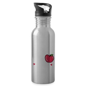 To teach is to Love - 20 oz Water Bottle - silver - Right