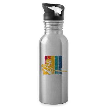 Baseball Is My Jam Funny Baseball - 20 oz Water Bottle - silver - Right