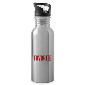 Baseball Is My Favorite Season Funny Baseball Gift - 20 oz Water Bottle - silver - Right