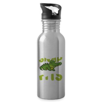 If The Snap Fits Crocodile Alligator for a - 20 oz Water Bottle - silver - Right