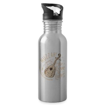 Renaissance Fair Outfit Medieval Ren Faire - 20 oz Water Bottle - silver - Right