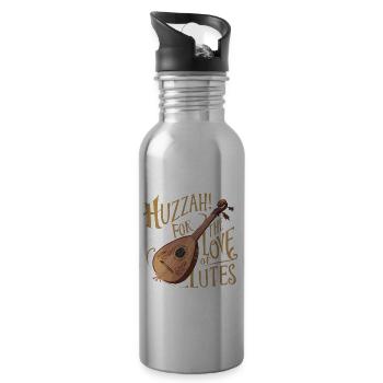 Renaissance Fair Outfit Medieval Ren Faire - 20 oz Water Bottle - silver - Right