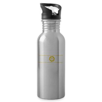 Labor Day for workers on holiday - 20 oz Water Bottle - silver - Right